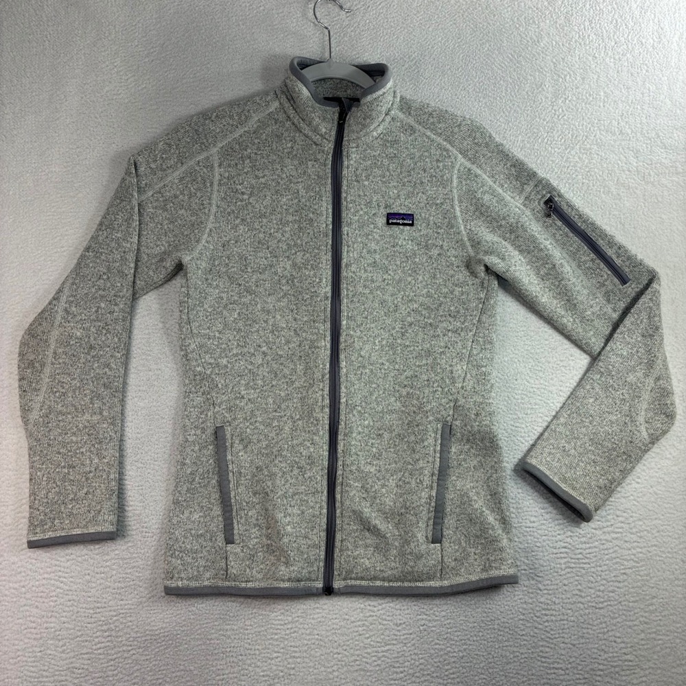 Patagonia Fleece Jacket Women XS Gray Better Sweater Full Zip Long Sleeve Winter